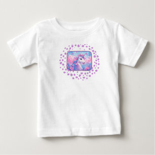 Enhörning Baby T-Shirt – Söt Magisk Grafisk Design