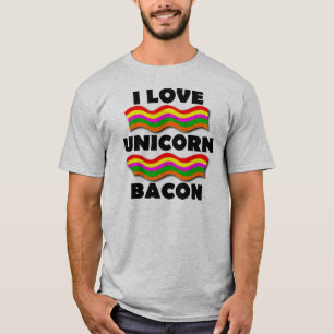Enhörning Bacon Rollig T-Shirt