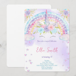 Enhörning Barn Inbjudan