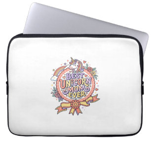 Enhörning Bästa Enhörning Mamma Någonsin Whimsical Laptop Fodral