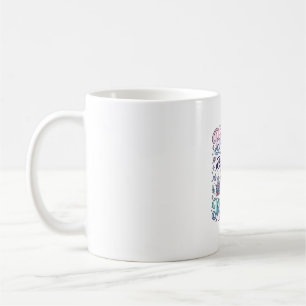 Enhörning Bokad och Magisk Gåvaidé Typografi De Kaffemugg