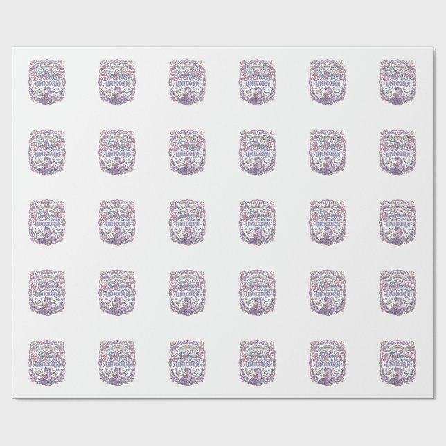 Enhörning Booktrovert Enhörning Leksak Söt Gåva De Presentpapper (Platt)
