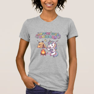 Enhörning Campfire Story Enhörning Charming POD Ko T Shirt