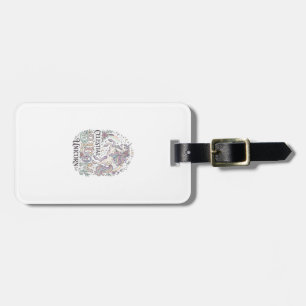 Enhörning Celestial Bloom Enhörning Premium Vector Bagagebricka