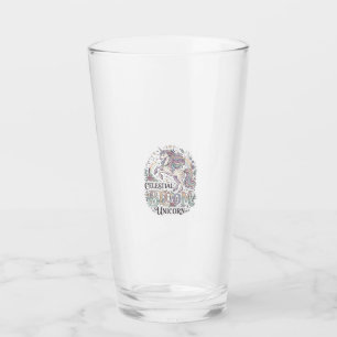 Enhörning Celestial Bloom Enhörning Premium Vector Glaskopp