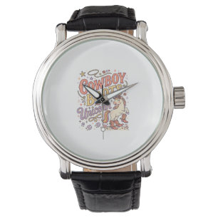 Enhörning Cowboy Stövlar Enhörning Whimsical Zazzl Armbandsur