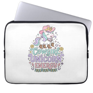 Enhörning Cowgirl Enhörning Energi Söt Pastell Pro Laptop Fodral