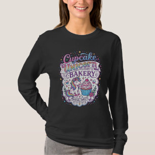 Enhörning Cupcake Enhörning Bageri Vit Bakgrund Pr T Shirt