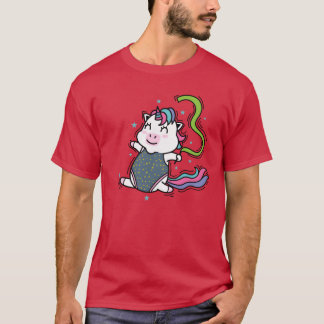 Enhörning dansar Myttiskt väsen Sport familj gif T Shirt