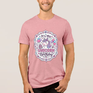 Enhörning Det är min enhörnings födelsedag Rolig s T Shirt