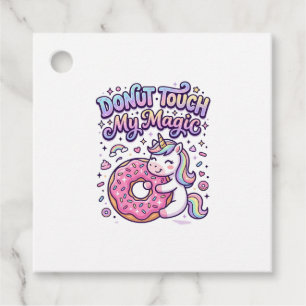 Enhörning Donut Rör Min Magiska Presentidé Klister Gåvor Etiketter