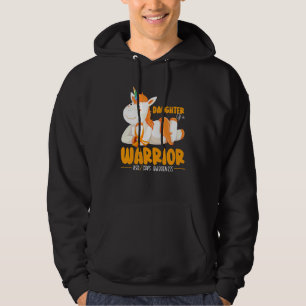 Enhörning Dotter Till En Krigare Support Supporter Hoodie