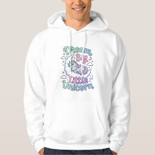Enhörning Dröm Stor Liten Enhörning Gåva Idé Vekto Hoodie