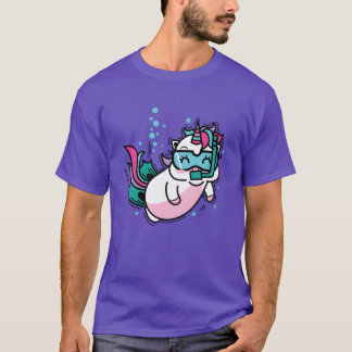 Enhörning Dykning Myttisk Varelse Sport flicka fam T Shirt