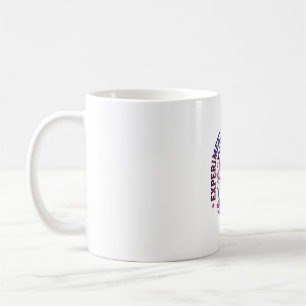 Enhörning experimenterar med gnistrande reklamklip kaffemugg