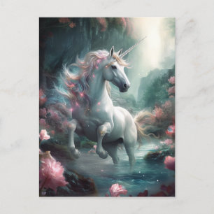 Enhörning Fantasy Art Postcard Vykort
