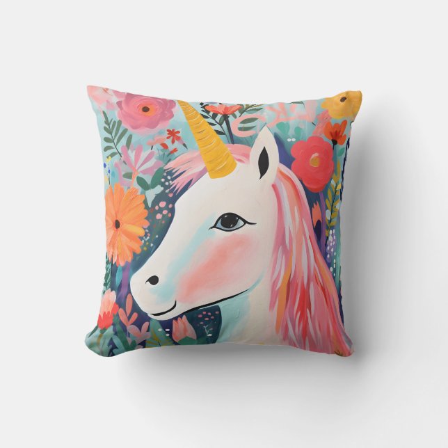 Enhörning Fantasy: Dröm Stort Kudde (Framsida)