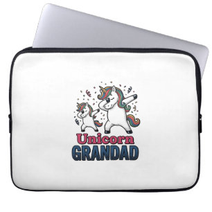Enhörning Farfar Vintage Gravyr Tröja Design_1 Laptop Fodral