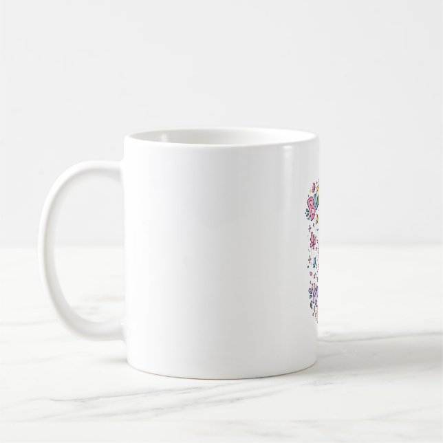 Enhörning fjärilar vet mitt namn Charming POD kons Kaffemugg (Vänster)