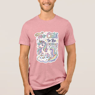 Enhörning för söt för att vara vanlig Premium Vect T Shirt