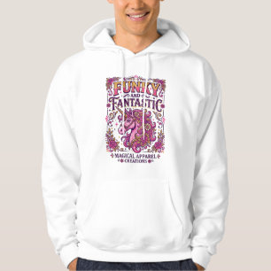 Enhörning Funky och Fantastisk Stilfull Zazzle Des Hoodie