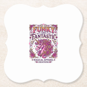 Enhörning Funky och Fantastisk Stilfull Zazzle Des Underlägg Papper