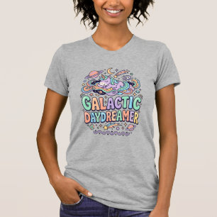 Enhörning Galaktisk Dagdrömmare Kawaii Klistermärk T Shirt