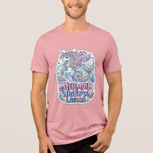 Enhörning Havsfrun Enhörning Lagun Grafisk Design T Shirt