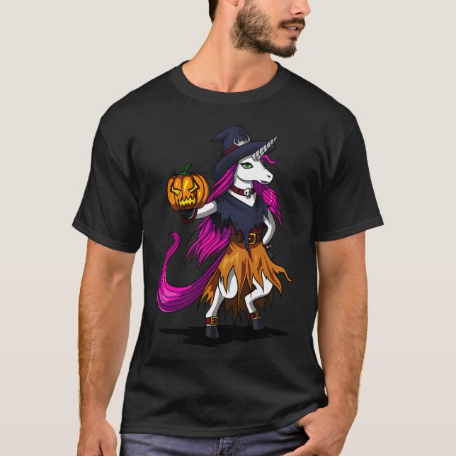 Enhörning Häxa T Shirt (Framsida)
