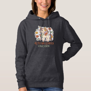 Enhörning Höstblad Enhörning Grafisk Design Merch T Shirt