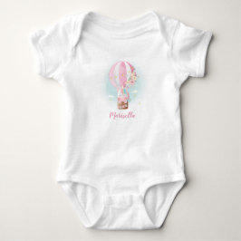 Enhörning i ballongnamn Baby Bodysuit T Shirt
