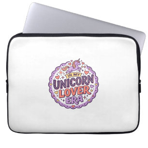 Enhörning i min enhörningsälskarera Whimsical Merc Laptop Fodral