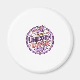 Enhörning i min enhörningsälskarera Whimsical Merc Magnet