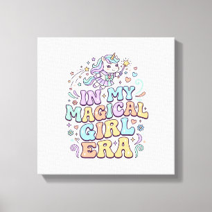 Enhörning i min Magical Girl-era Kawaii-dekal och Canvastryck