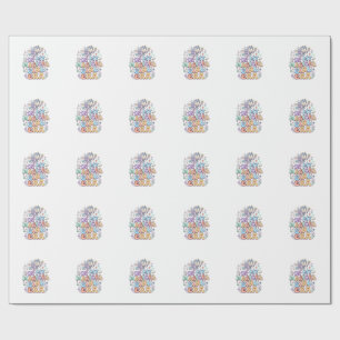Enhörning i min Magical Girl-era Kawaii-klistermär Presentpapper