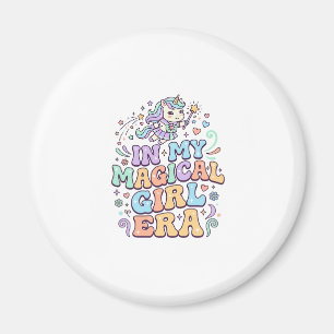 Enhörning I Min Magiska Flickas Era Kawaii Klister Magnet