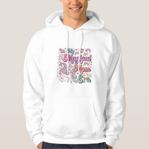 Enhörning i min magiska mamepok Kawaii POD Konst_1 Hoodie