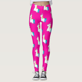 Enhörning i regnbågens färger leggings