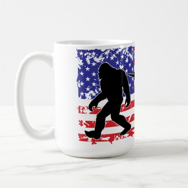 Enhörning, Jackalope, Bigfoot och den amerikanska  Kaffemugg (Vänster)