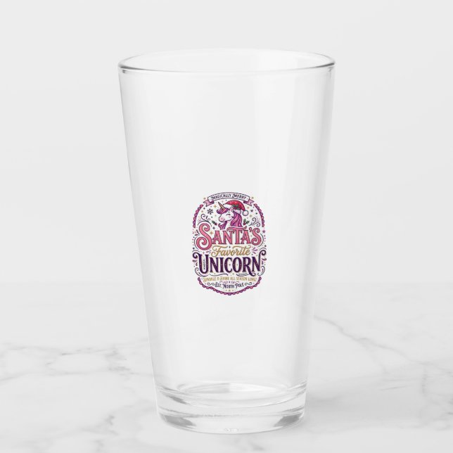Enhörning Jultomtens Favorit Enhörning Glaskopp (Framsida)