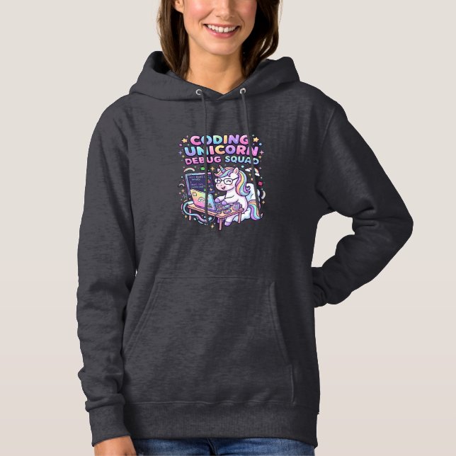Enhörning Kodning Enhörning Debug Squad Charming M T Shirt (Framsida)