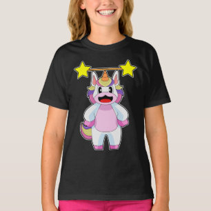 Enhörning kroppsbyggare Hantel Kroppsbyggande T Shirt