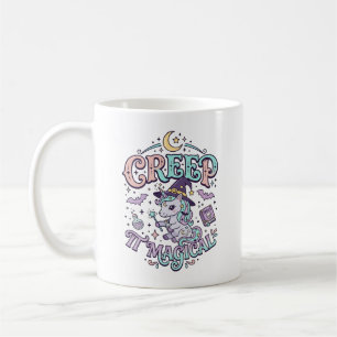 Enhörning Kryp Det Magiska Retro Stil T-Shirt Desi Kaffemugg