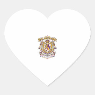 Enhörning Kungliga Horn Akademien Stylish Zazzle D Hjärtformat Klistermärke