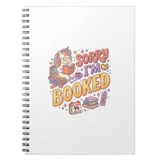 Enhörning ledsen jag är bokad Whimsical Zazzle des Anteckningsbok