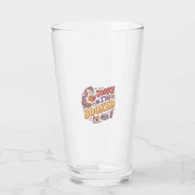 Enhörning ledsen jag är bokad Whimsical Zazzle des Glaskopp (Framsida)