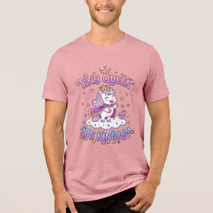 Enhörning Liten Drottning Stort Kungarike Presenti T Shirt