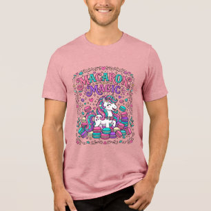 Enhörning Macaron Magisk Färgrik Marknadsplats Kon T Shirt