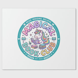 Enhörning Magisk Bokklubb Rolig Tröja Grafisk_1 Presentpapper