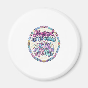 Enhörning Magisk Liten Sällskap POD Redo Apparel G Magnet